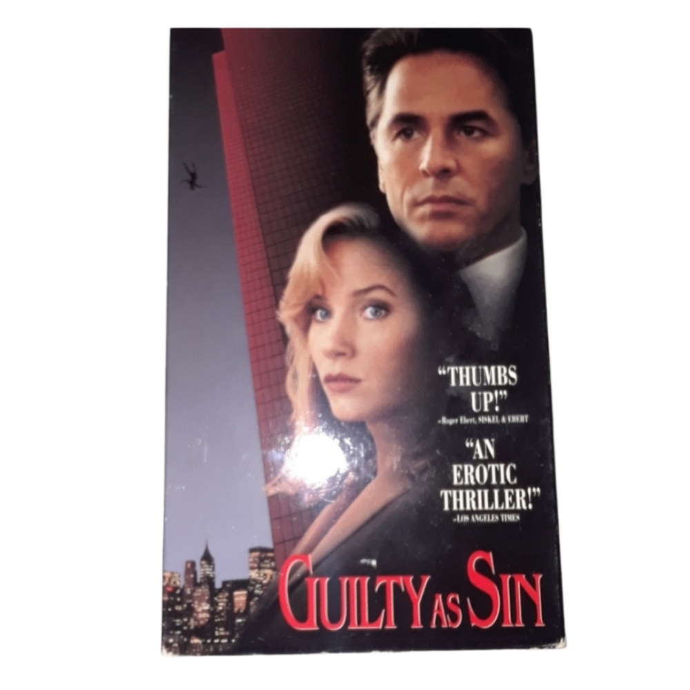 6/$15 Guilty as sin Hollywood pictures VHS video tape